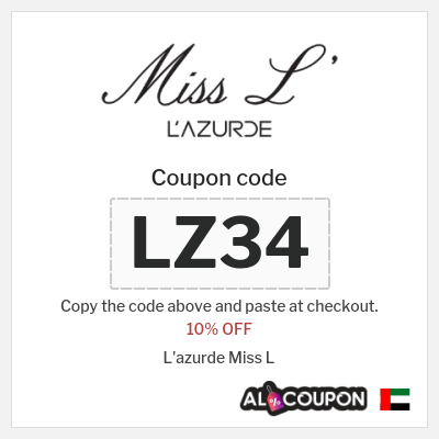 Coupon for L'azurde Miss L (LZ34) 10% OFF
