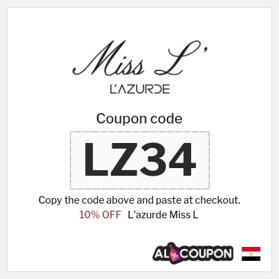Coupon for L'azurde Miss L (LZ34) 10% OFF