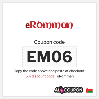 Coupon for eRomman (EM06) 5% discount code
