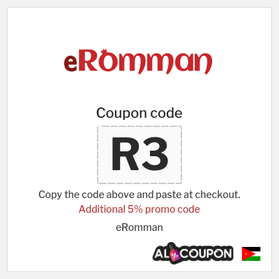 Coupon for eRomman (R3) Additional 5% promo code