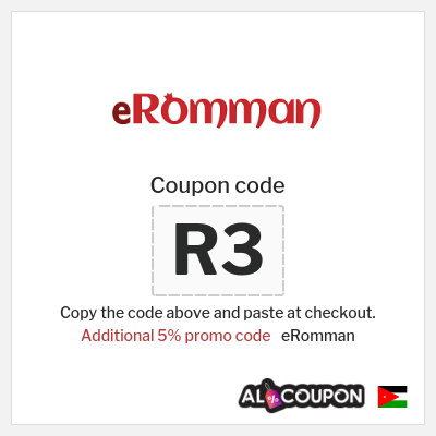 Coupon for eRomman (R3) Additional 5% promo code