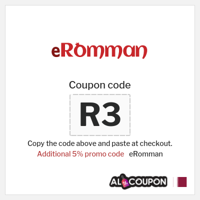 Coupon for eRomman (R3) Additional 5% promo code