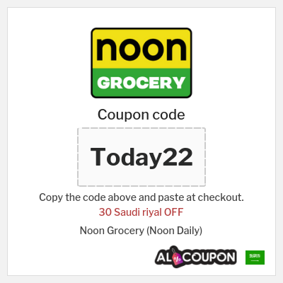 Coupon discount code for Noon Grocery (Noon Daily) All Noon Grocery products