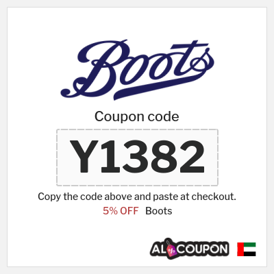Coupon discount code for Boots 5% OFF