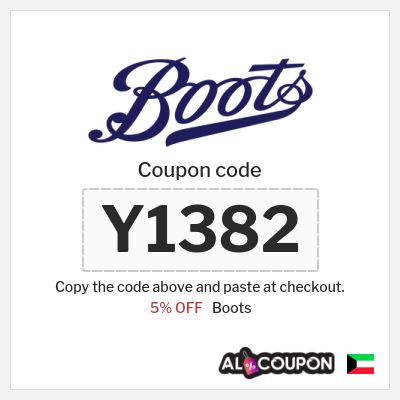 Coupon discount code for Boots 5% OFF