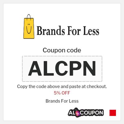 Coupon discount code for Brands For Less 5% OFF