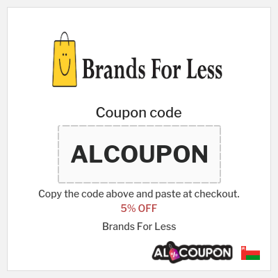 Coupon discount code for Brands For Less 5% OFF