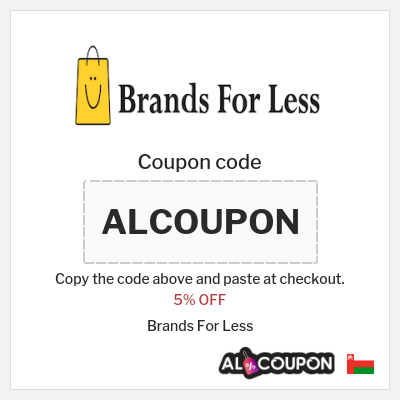 Coupon discount code for Brands For Less 5% OFF