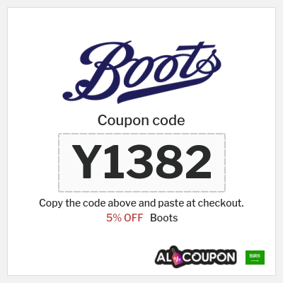 Coupon for Boots (Y1382) 5% OFF