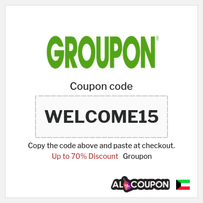 Coupon discount code for Groupon 15% Off