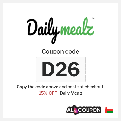Coupon discount code for Daily Mealz 15% OFF