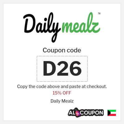 Coupon discount code for Daily Mealz 15% OFF