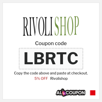 Coupon for Rivolishop (LBRTC) 5% OFF