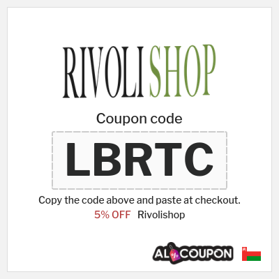 Coupon for Rivolishop (LBRTC) 5% OFF