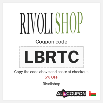 Coupon for Rivolishop (LBRTC) 5% OFF