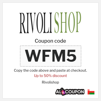 Coupon for Rivolishop (WFM5) Up to 50% discount
