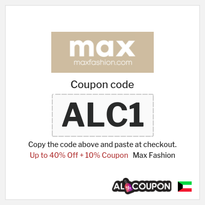 Coupon discount code for Max Fashion Up to 10% Exclusive Coupon