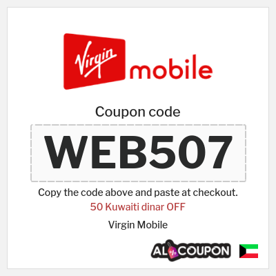 Coupon for Virgin Mobile (WEB507) 50 Kuwaiti dinar OFF