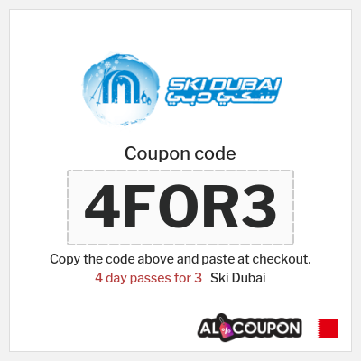 Coupon discount code for Ski Dubai Exclusive offers & coupons