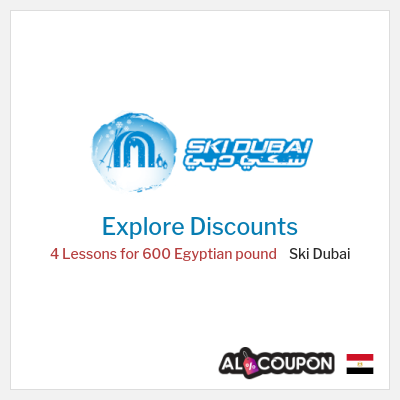 Sale for Ski Dubai 4 Lessons for 600 Egyptian pound 