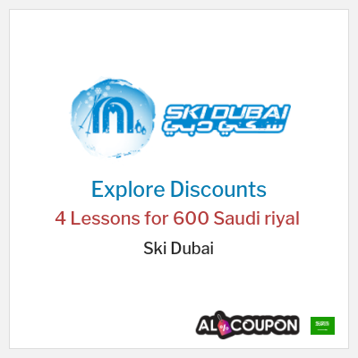Sale for Ski Dubai 4 Lessons for 600 Saudi riyal 