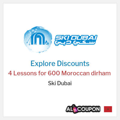 Sale for Ski Dubai 4 Lessons for 600 Moroccan dirham 