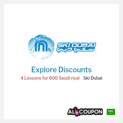 Sale for Ski Dubai 4 Lessons for 600 Saudi riyal 