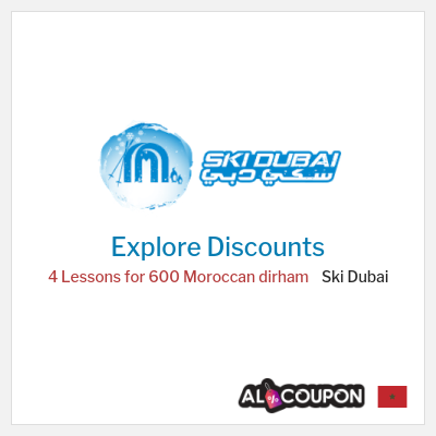 Sale for Ski Dubai 4 Lessons for 600 Moroccan dirham 