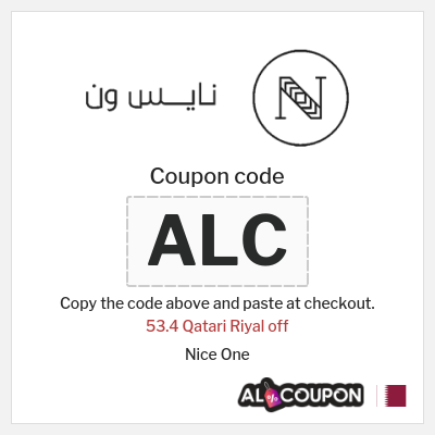 Coupon discount code for Nice One Up to 53.4 Qatari Riyal OFF