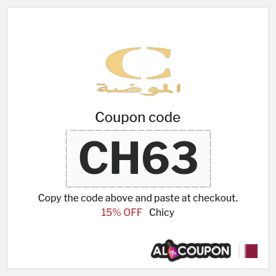 Coupon for Chicy (CH63) 15% OFF