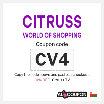 Coupon discount code for Citruss TV 10% OFF