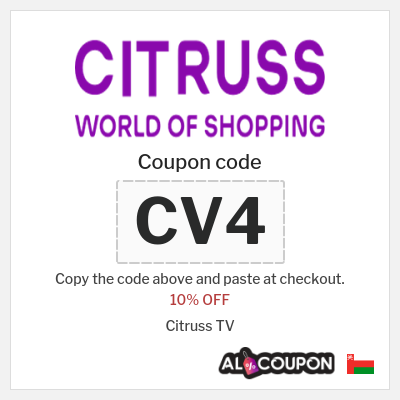 Coupon for Citruss TV (CV4) 10% OFF