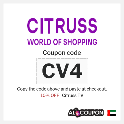 Coupon for Citruss TV (CV4) 10% OFF