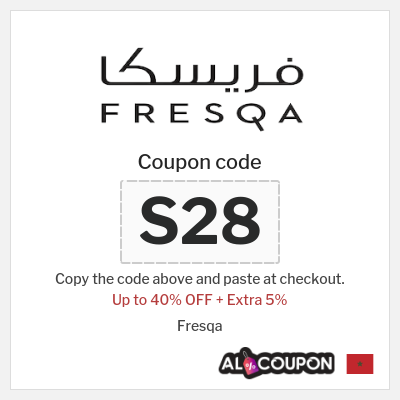 Coupon for Fresqa (S28) Up to 40% OFF + Extra 5%