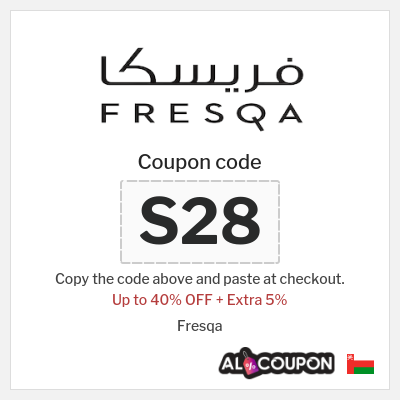 Coupon for Fresqa (S28) Up to 40% OFF + Extra 5%