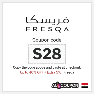 Coupon for Fresqa (S28) Up to 40% OFF + Extra 5%
