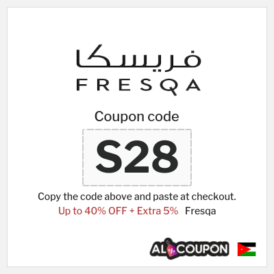 Coupon for Fresqa (S28) Up to 40% OFF + Extra 5%