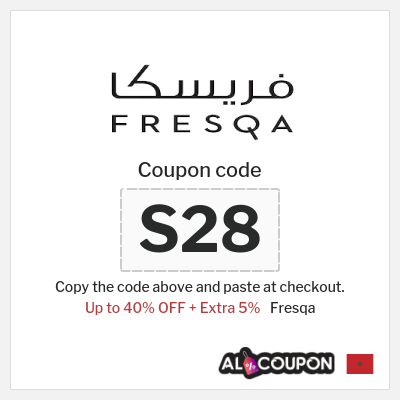 Coupon for Fresqa (S28) Up to 40% OFF + Extra 5%